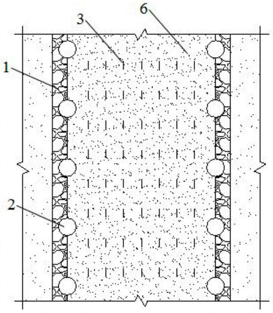 Curtain-wrapped pre-pressed drainage structure of a strip-shaped subgrade and its construction method