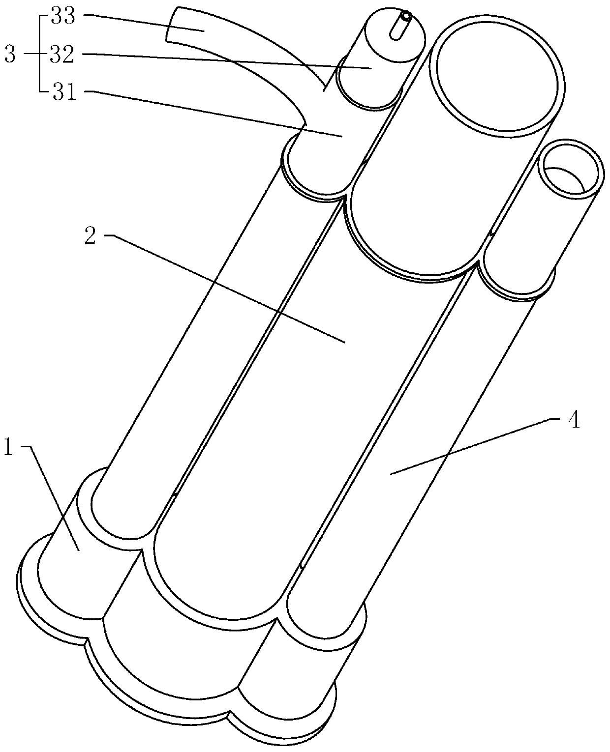 Pipe sinking pressure fillingconstruction method of cast-in-place pile