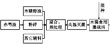 Wood rot type edible fungi culture medium and preparation method thereof