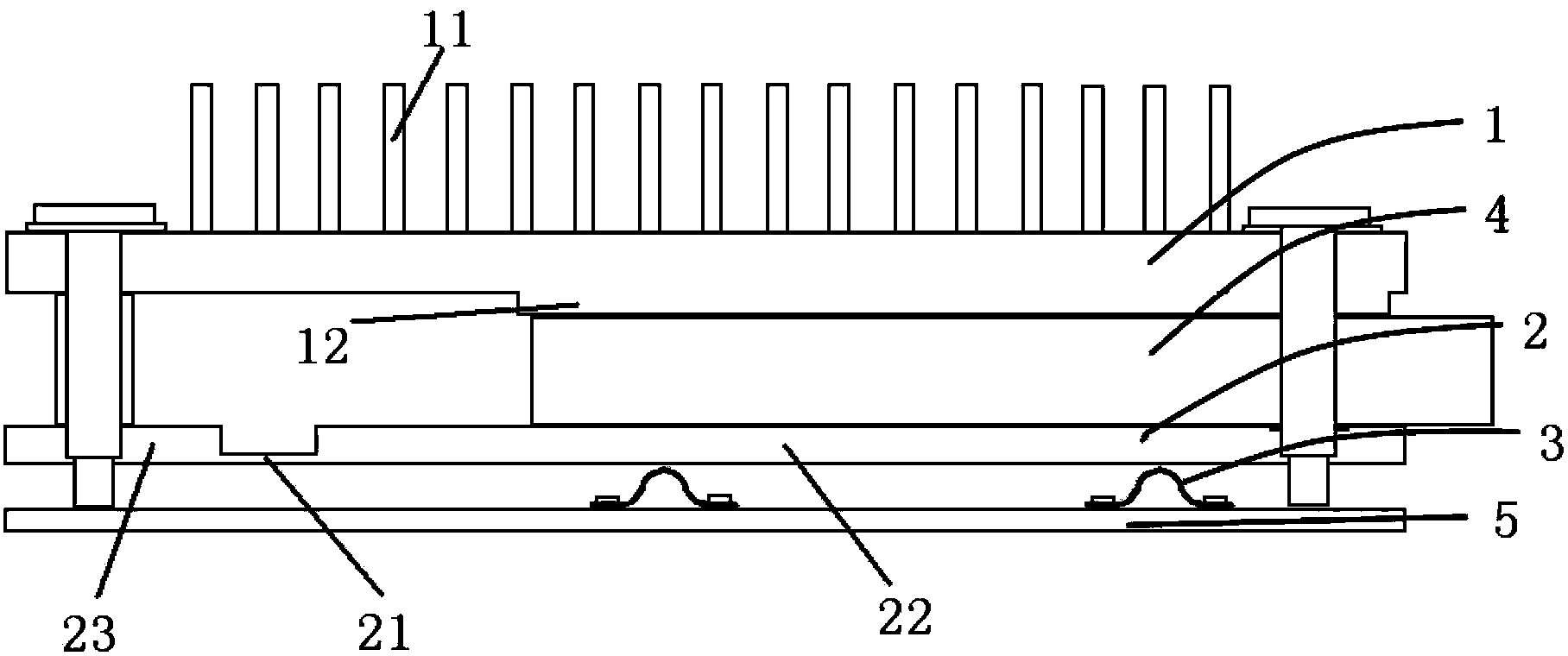 Heat-dissipating structure of optical module