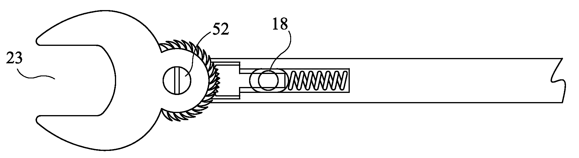 Wrench with Pivotable Ratcheting Open End Wrench Head