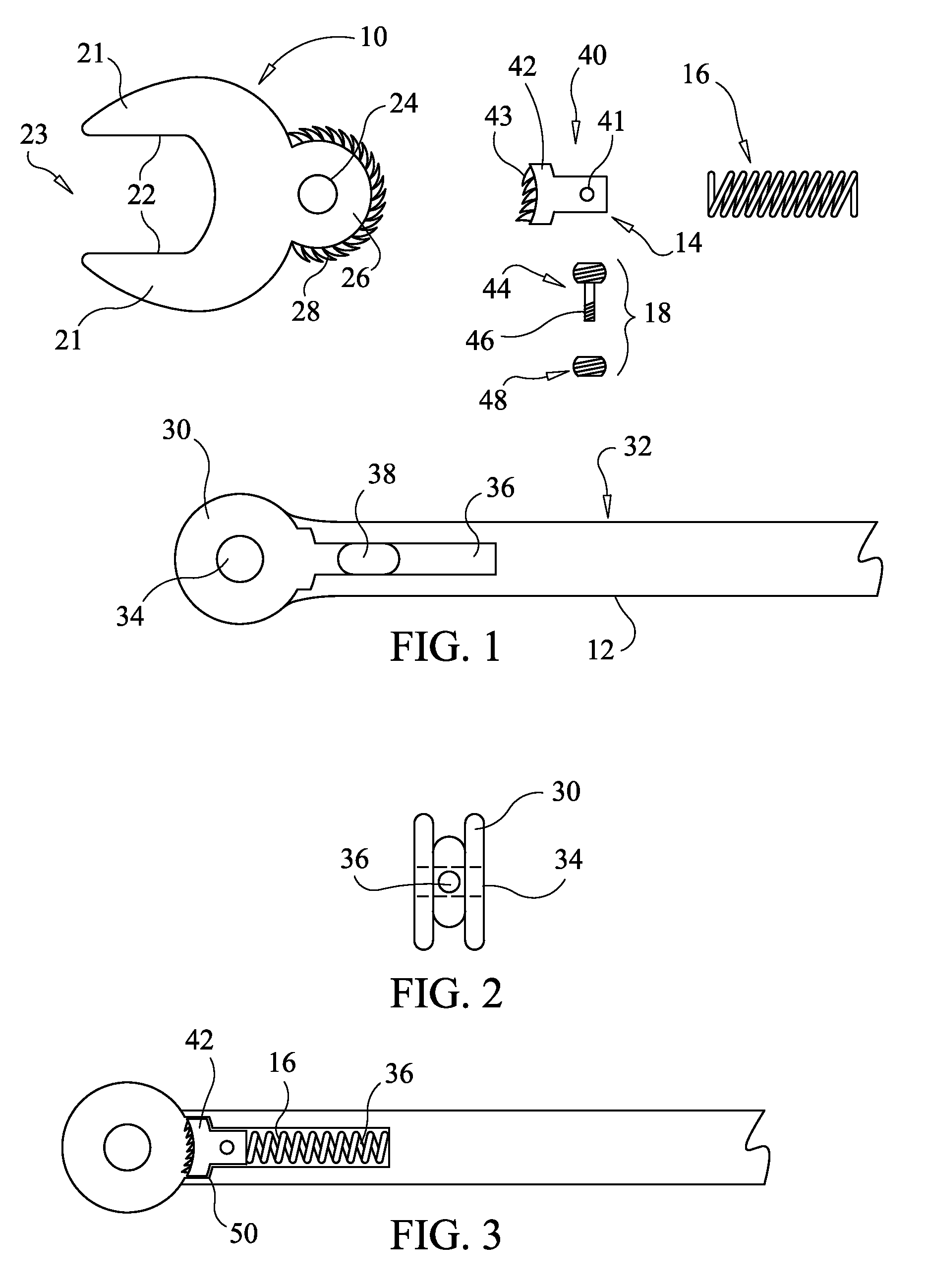 Wrench with Pivotable Ratcheting Open End Wrench Head