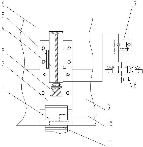 Suspending device for bridge detection working vehicle