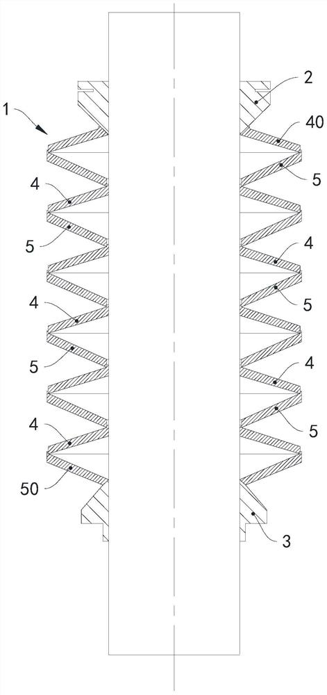 Disk spring assembly, motorized spindle, machining equipment