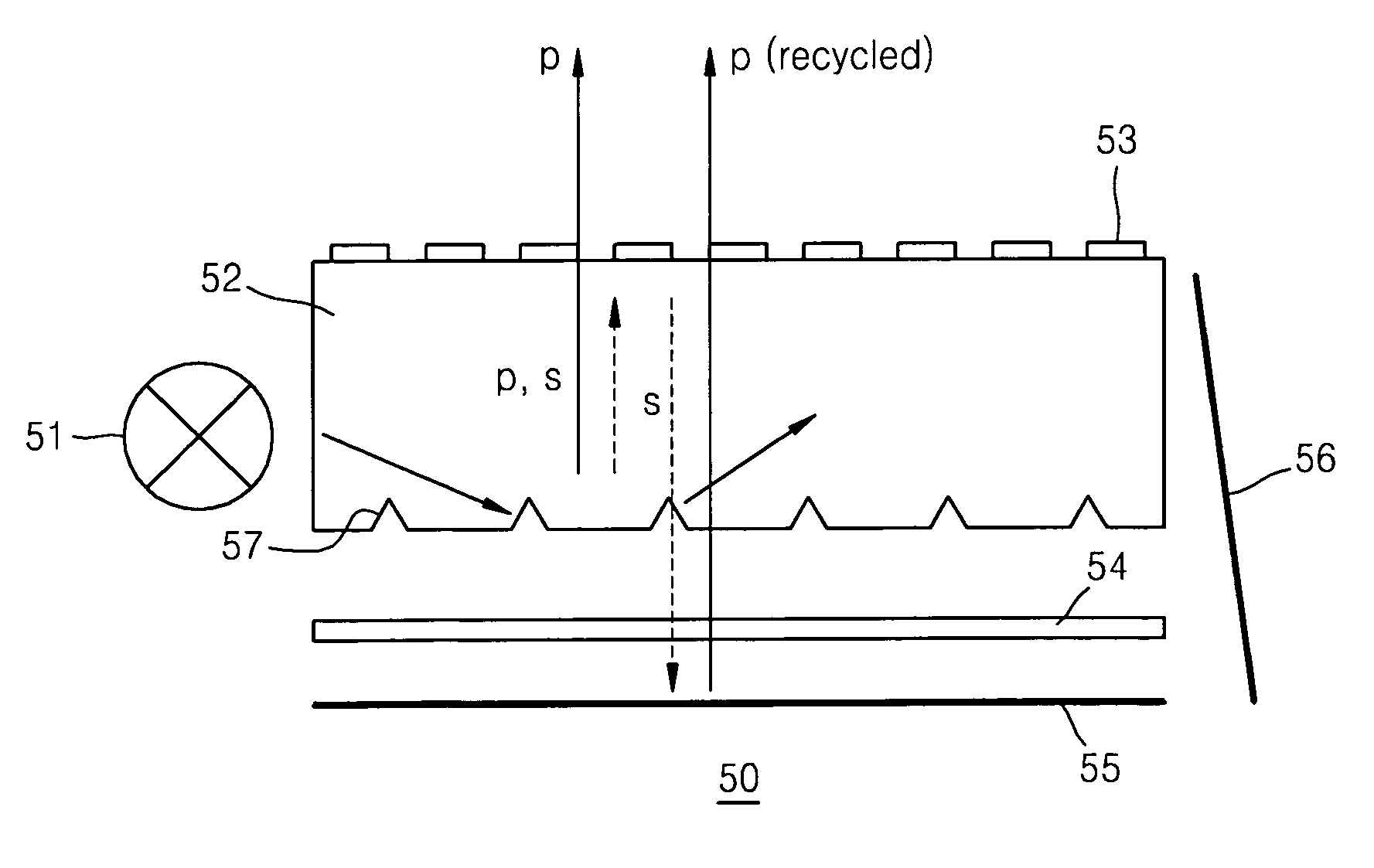 Backlight unit using wire-grid polarizer and liquid crystal display apparatus employing the backlight unit