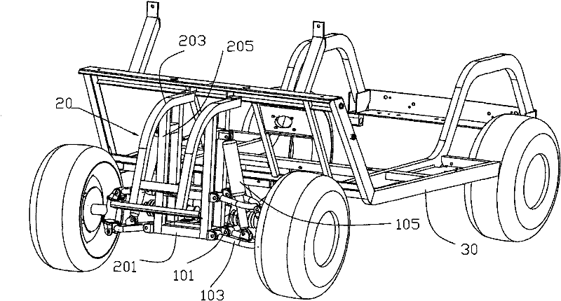 Double-rocker arm type independent suspension system