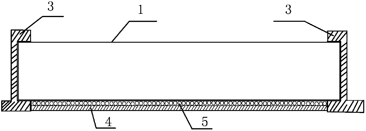 A pipe body restraint device in pressure relief of high-pressure metal gas pipeline pressure blasting test