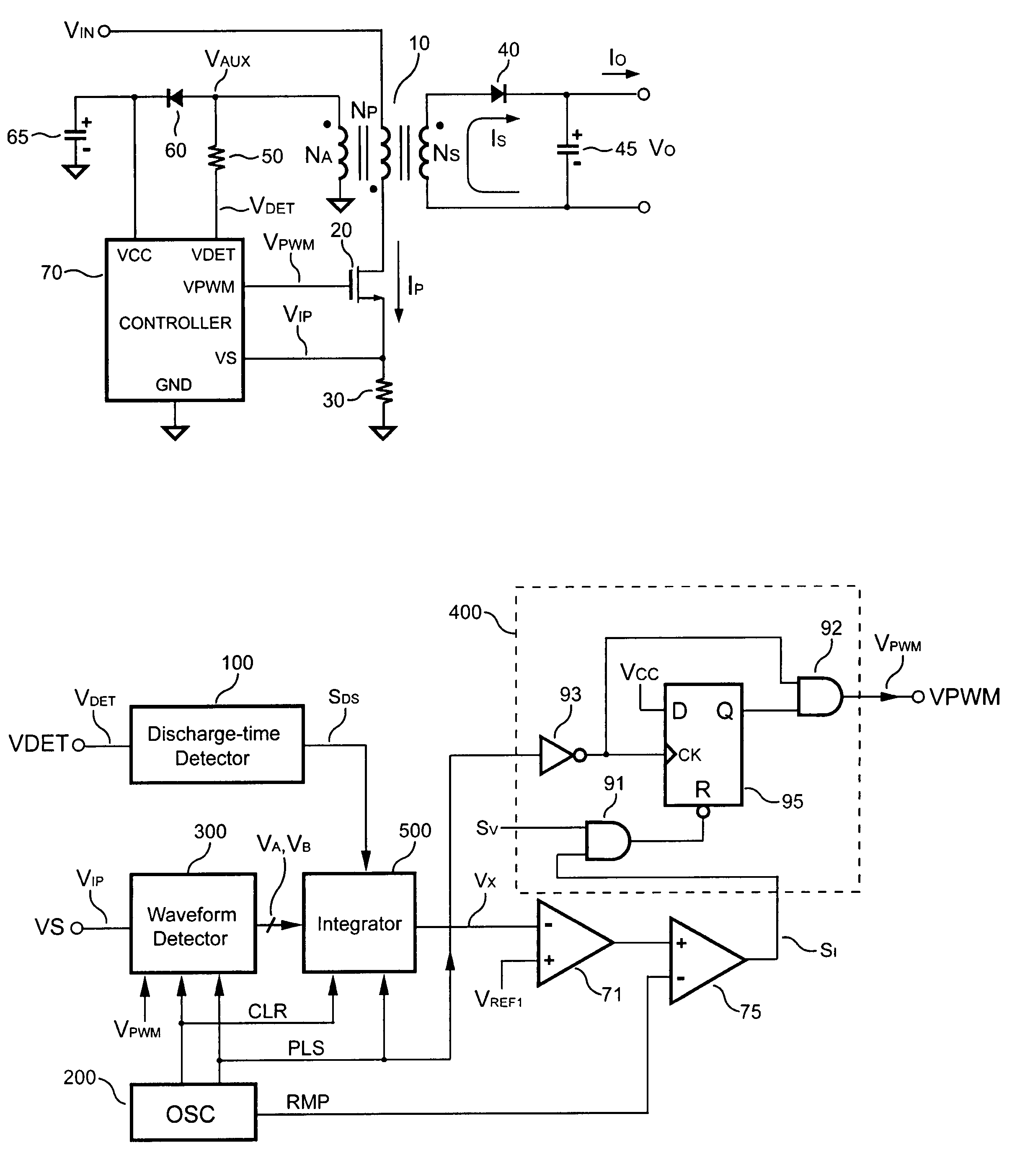 Control circuit for controlling output current at the primary side of a power converter