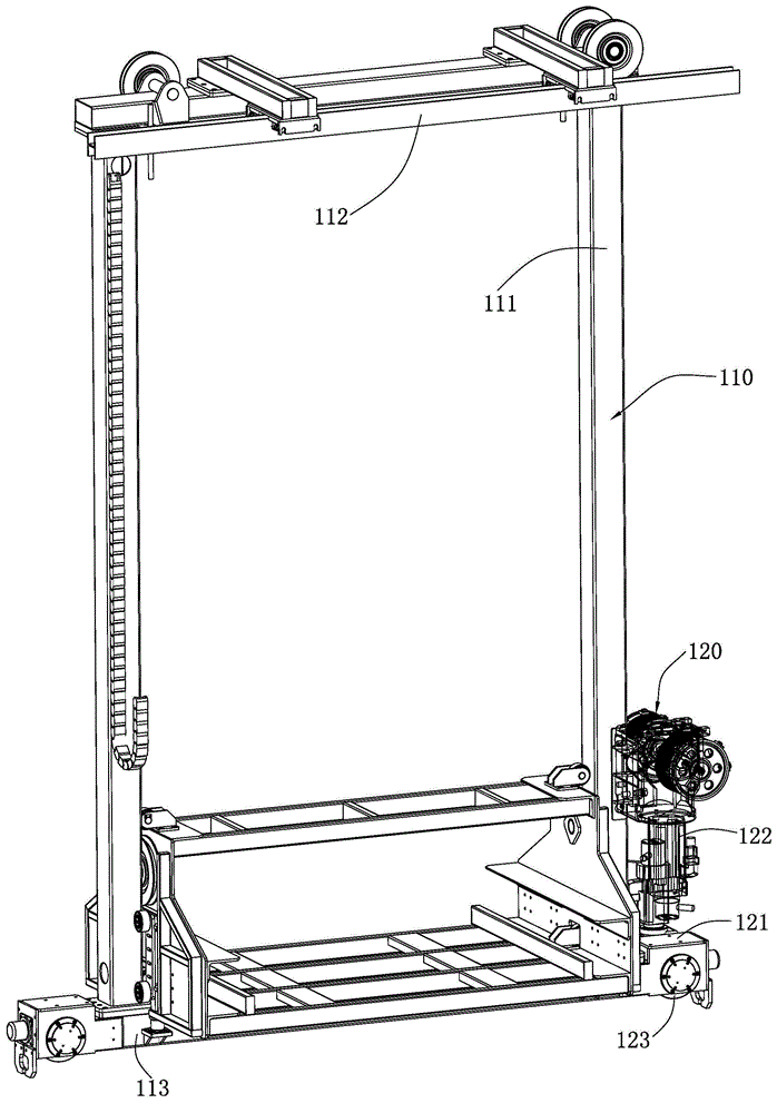 Lifting device and battery changing equipment