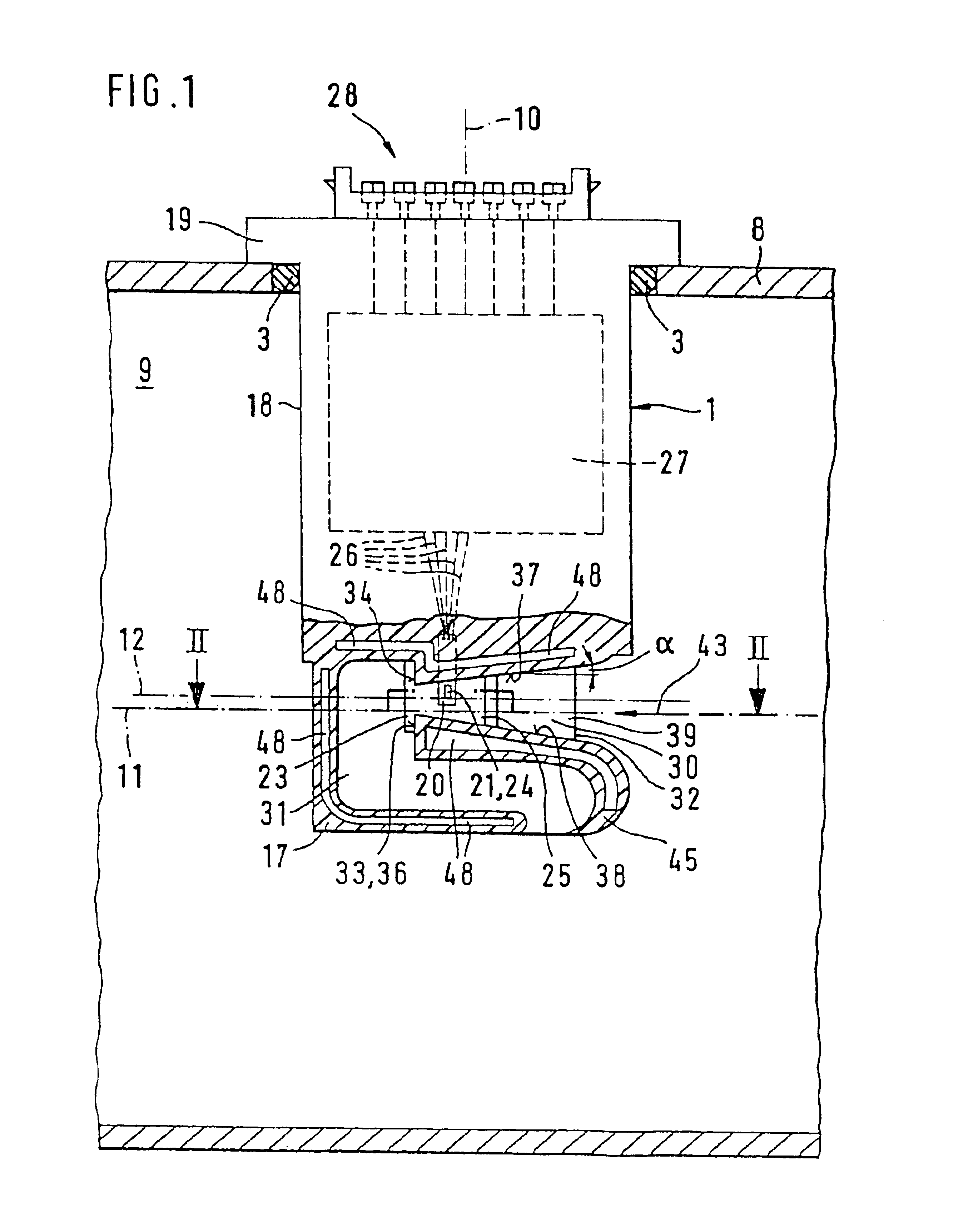 Device for measuring the mass of a flowing medium in an intake tube