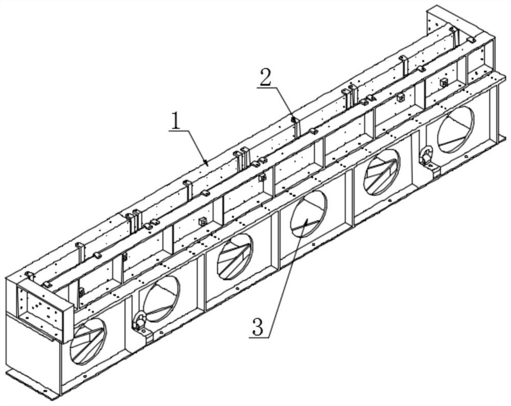 Truss cross beam and manufacturing method thereof
