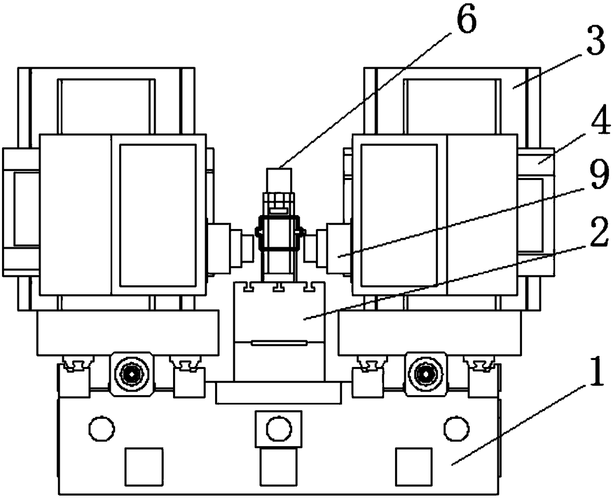 Double-surface milling machine tool with special three-direction fixing clamp