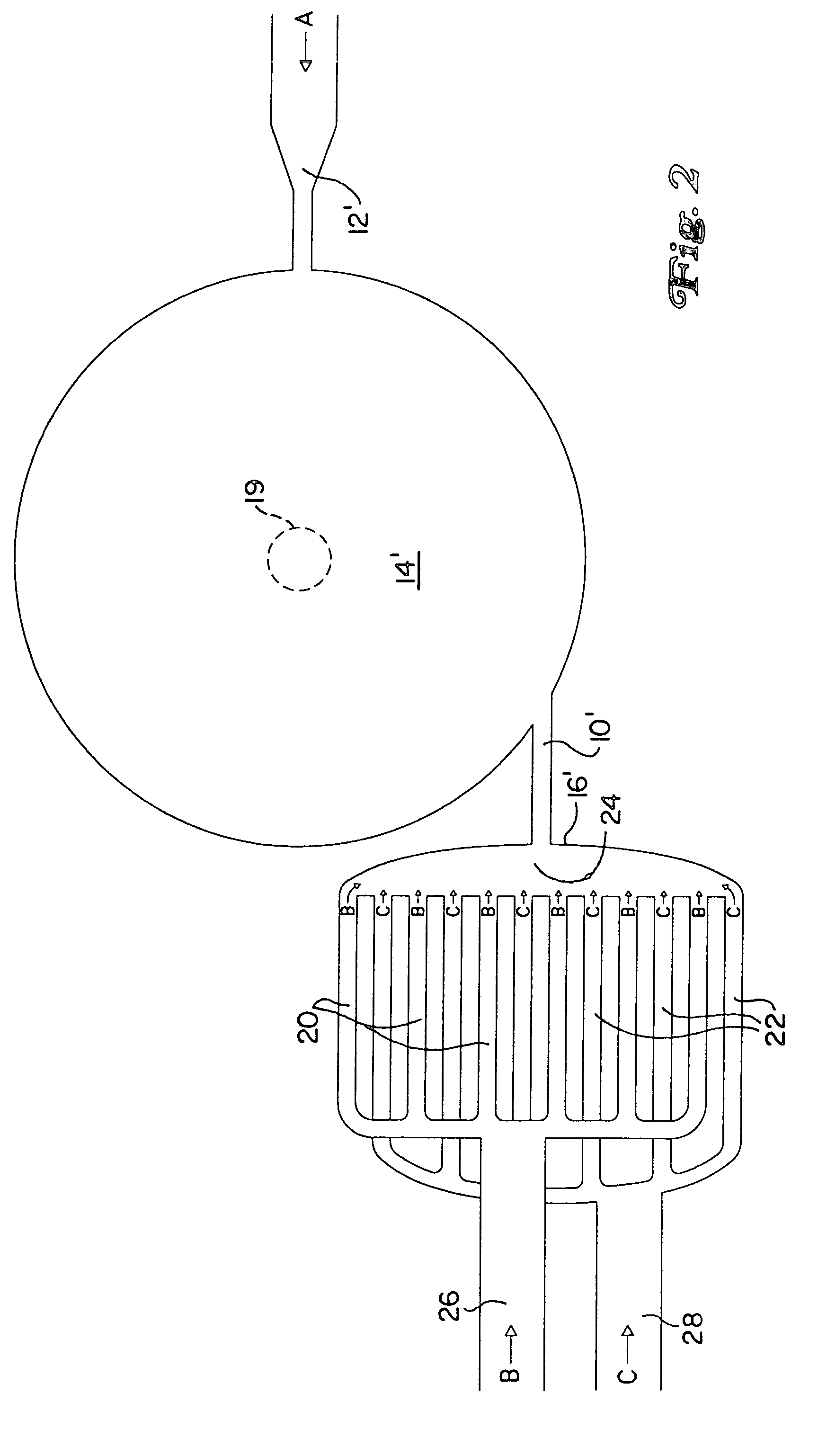 Static mixer and process for mixing at least two fluids