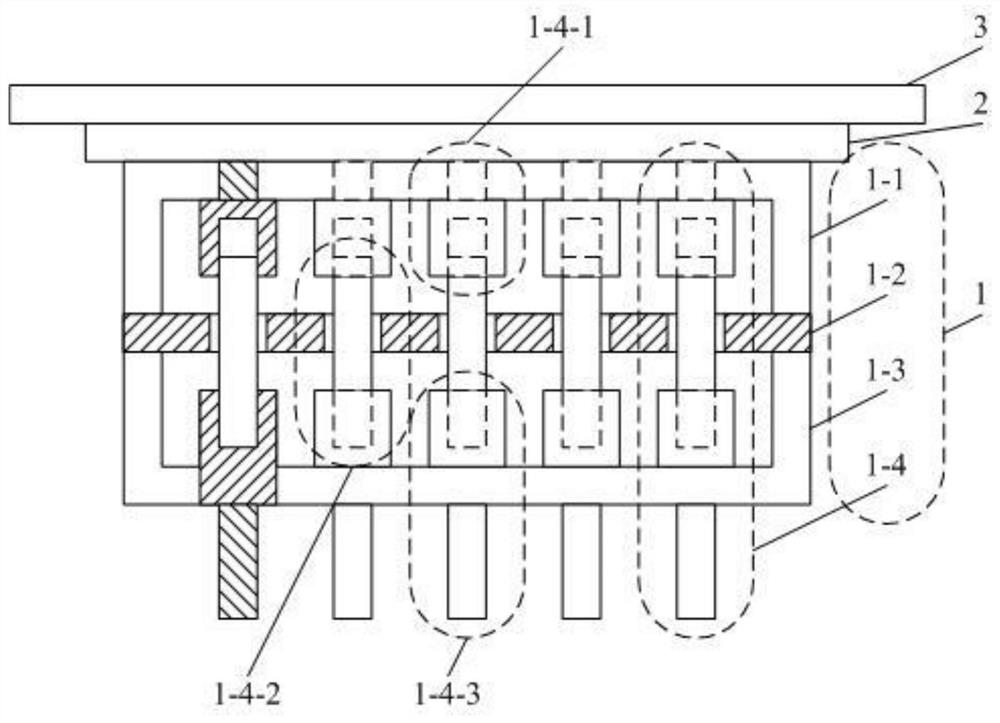 Multi-parameter detection opto-mechanical-electronic computing-control integrated device for multi-section mems probe