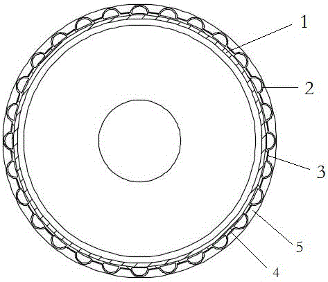 A diaphragm winding roller