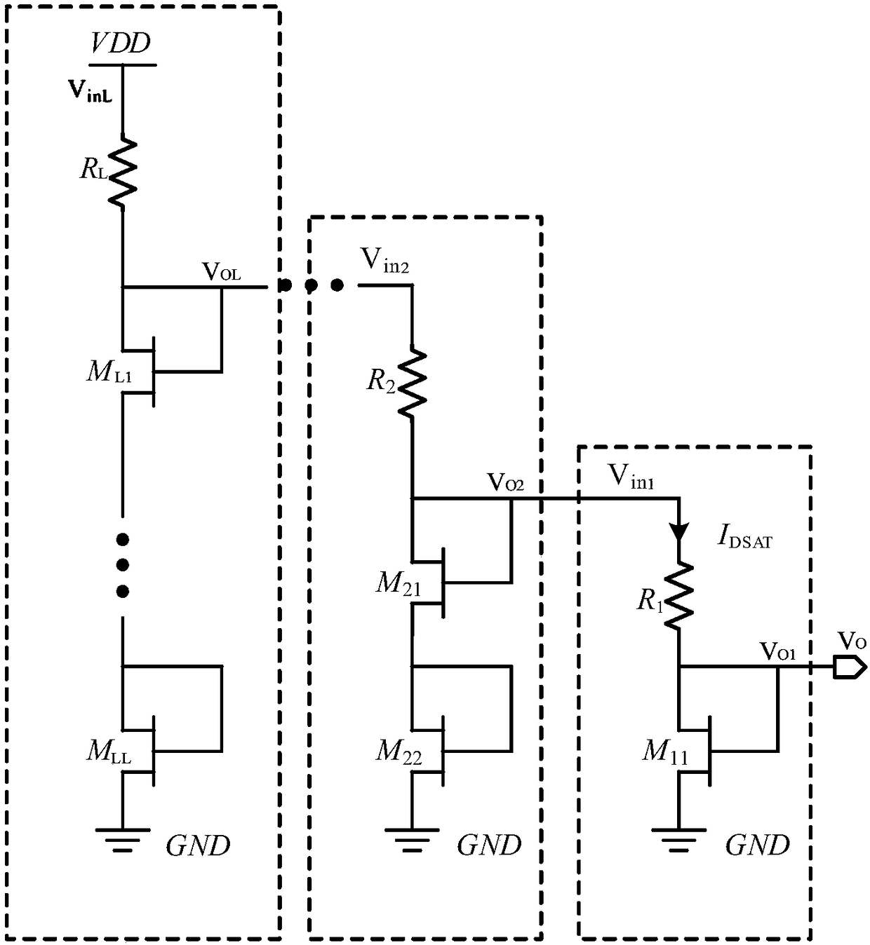 Biasing circuit and integrated module based on GaAs PHEMT (pseudomorphic high-electron-mobility transistor) process