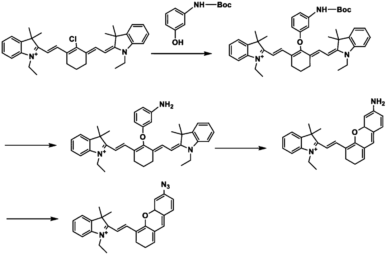 Nanoprobe for photoacoustic rate bioassay of hydrogen sulfide, and manufacture method and application thereof