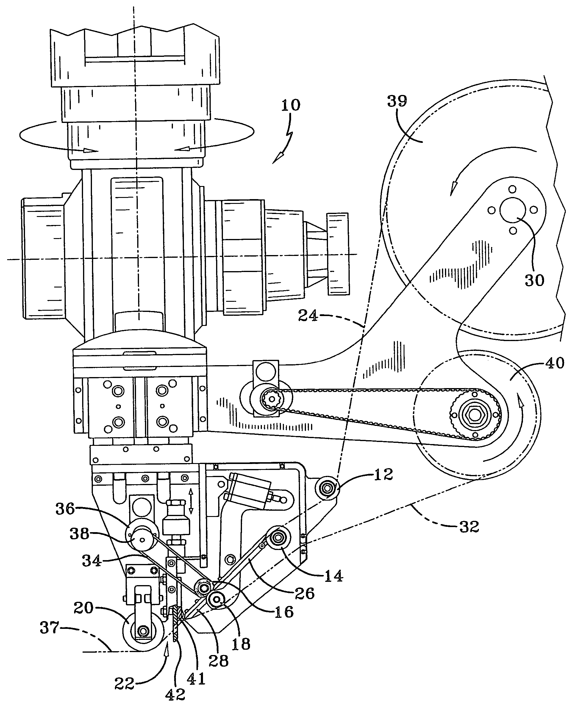 Composite tape laying apparatus and method