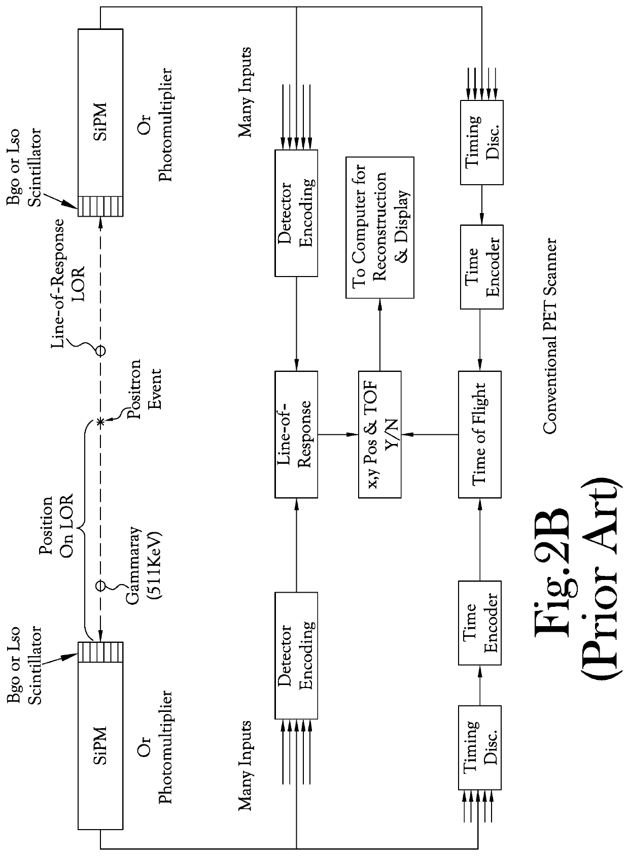 Time-resolved positron emission tomography encoder system for producing real-time, high resolution, three dimensional positron emission tomographic image without the necessity of performing image reconstruction