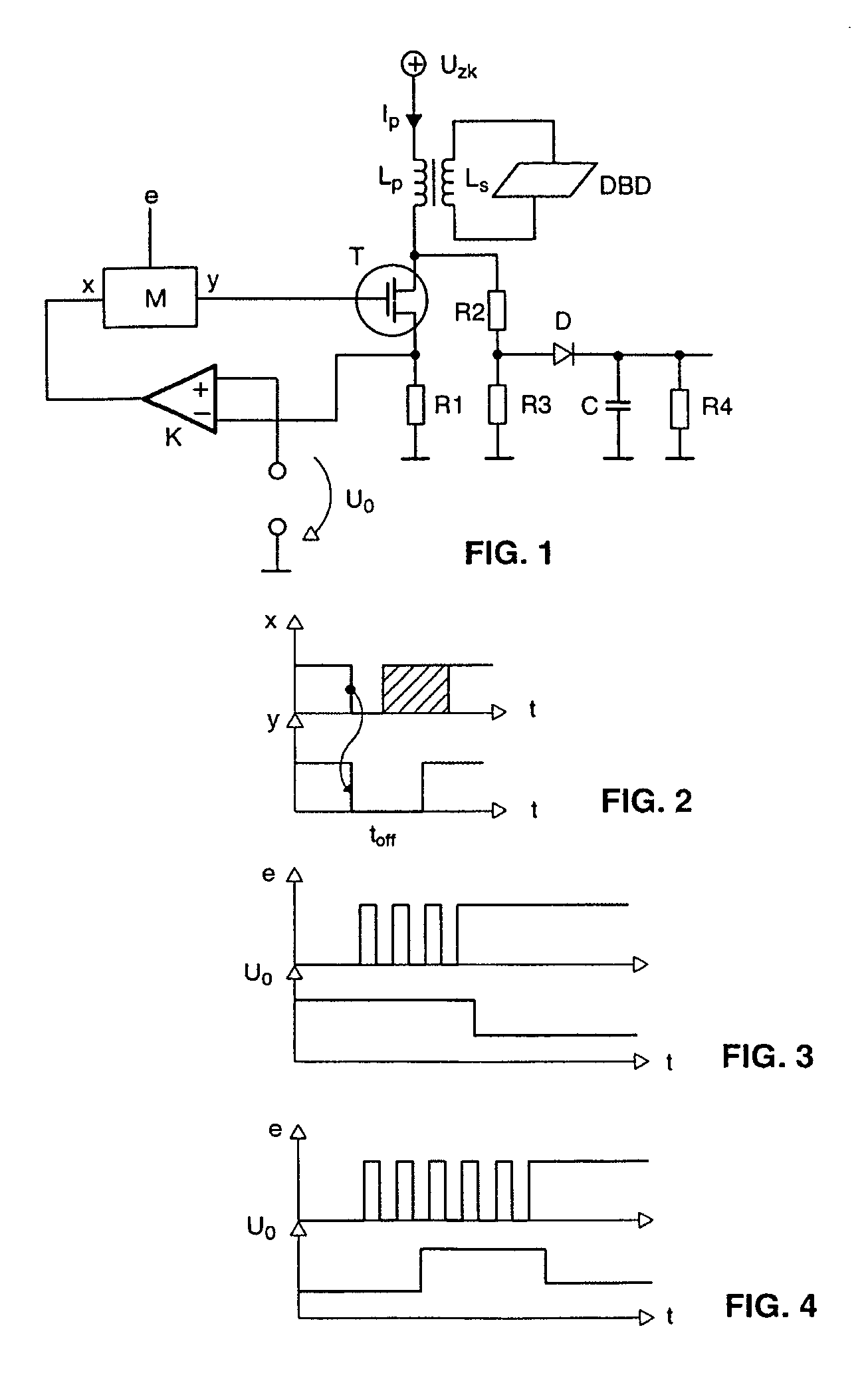 Operating circuit for a dielectrically impeded discharge lamp having an overvoltage protection circuit