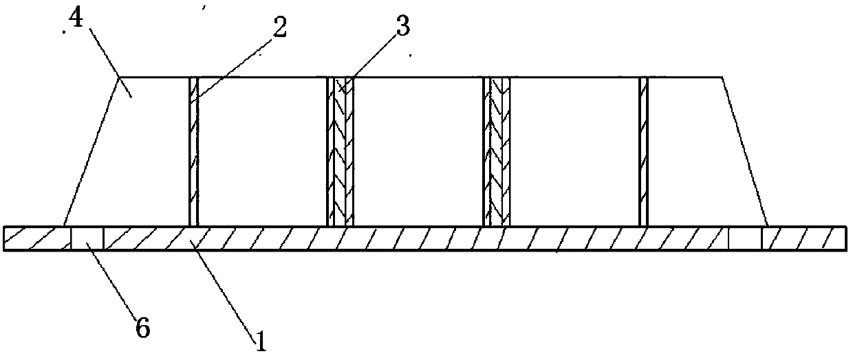 An exposed column foot node component for installing steel columns