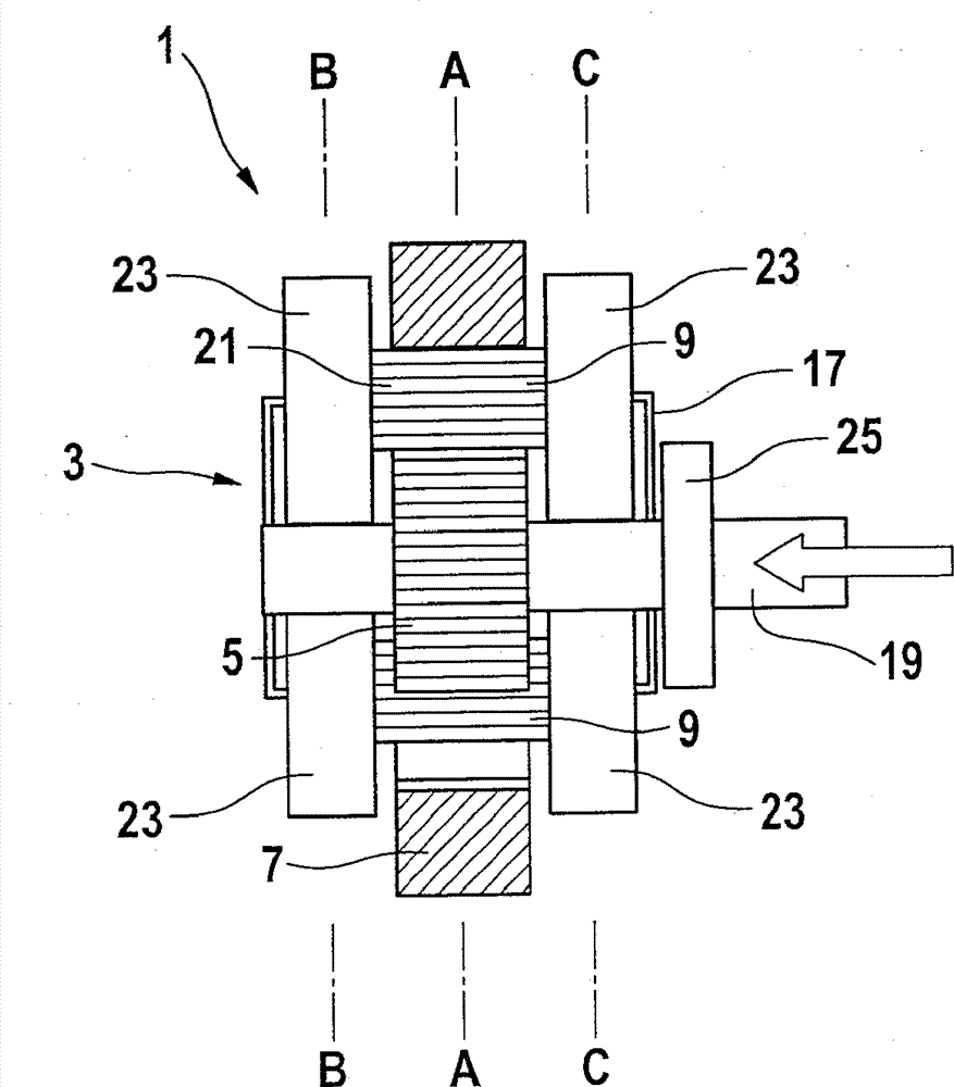 Mechanical energy accumulator for a vehicle