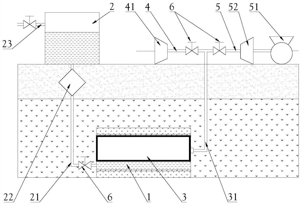 A constant pressure compressed air energy storage device