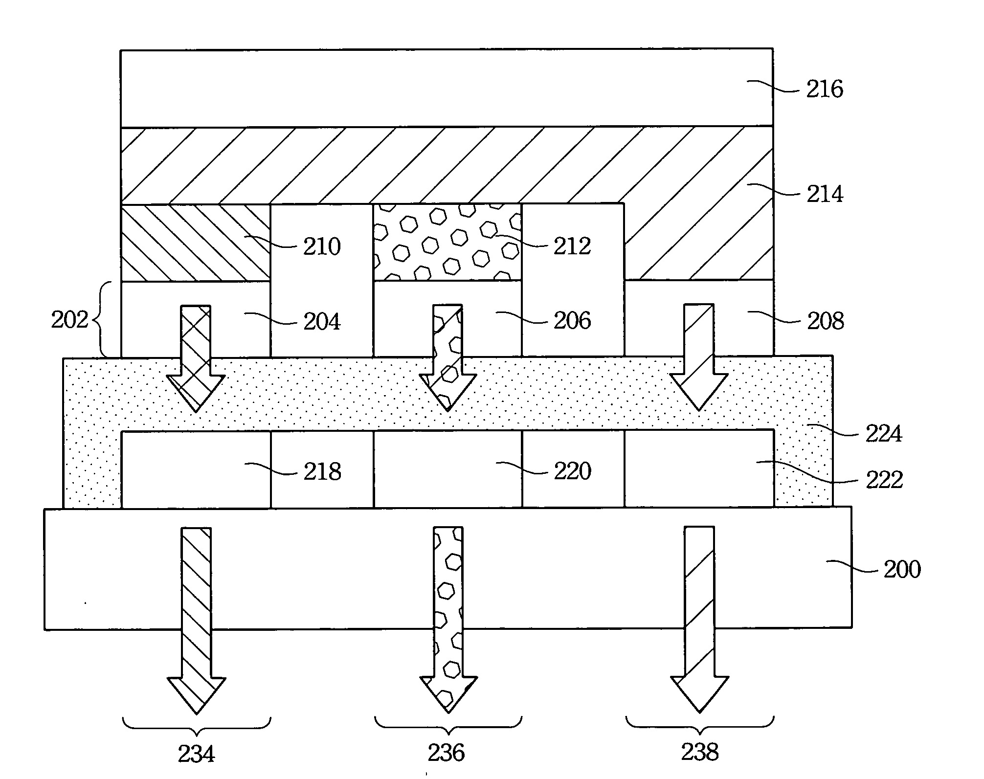 Full-color organic electroluminescence display and its manufacturing method