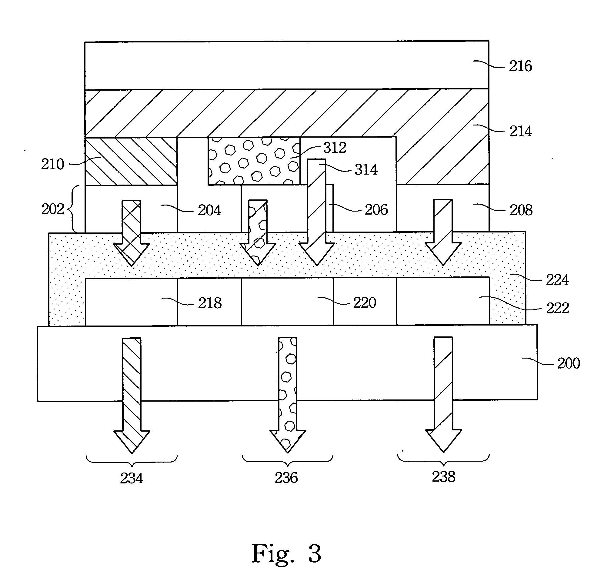 Full-color organic electroluminescence display and its manufacturing method