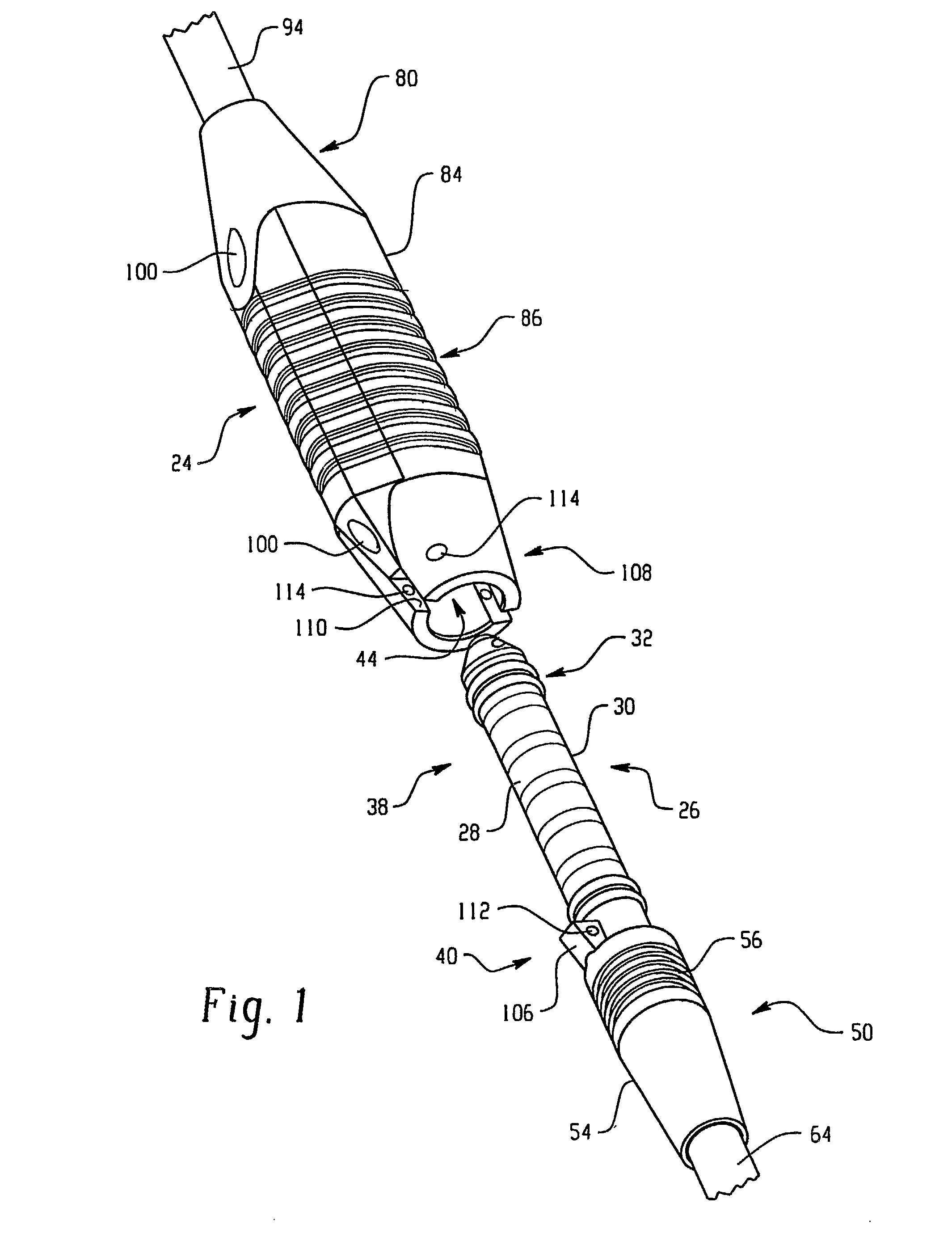 Flexible connector for implantable wiring harness