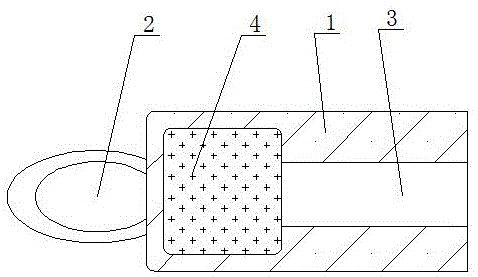 Copper-aluminum connector with welding material