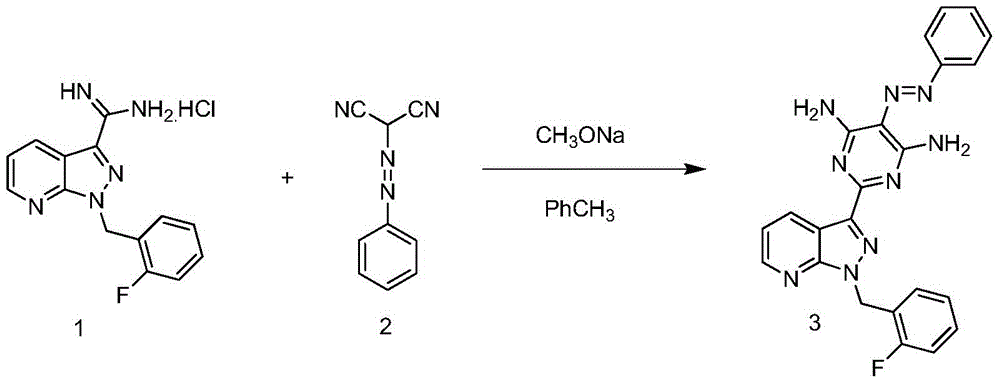 A kind of synthetic method of riociguat