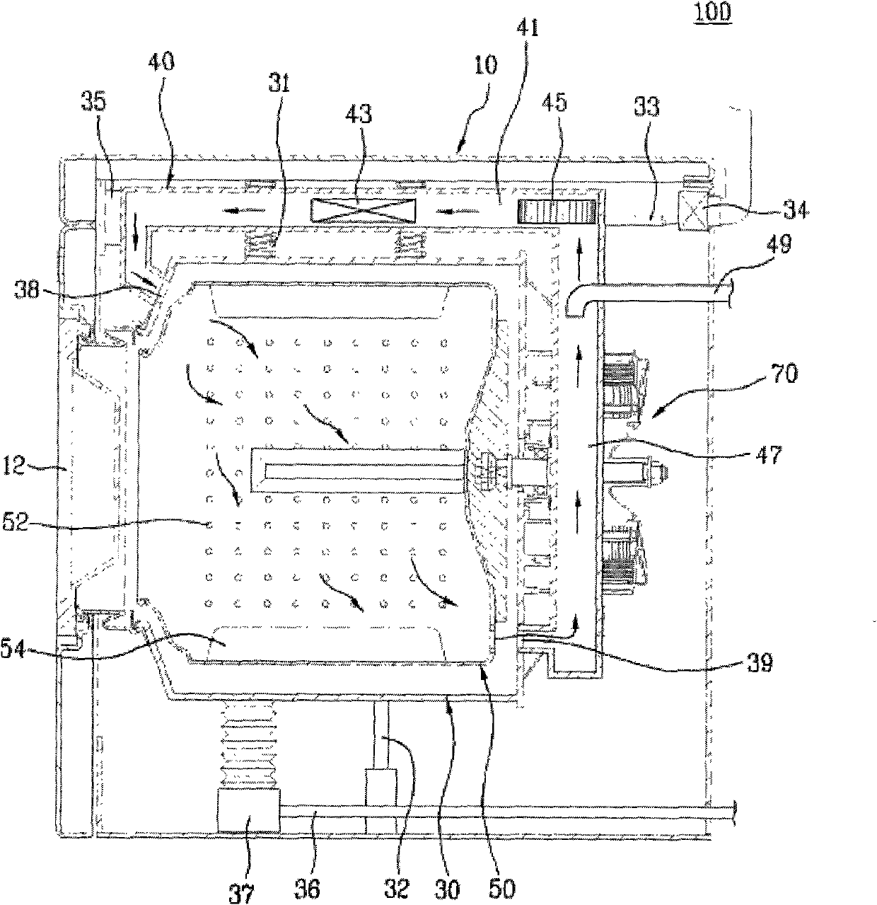 Cloth washing device and cloth washing method using the same