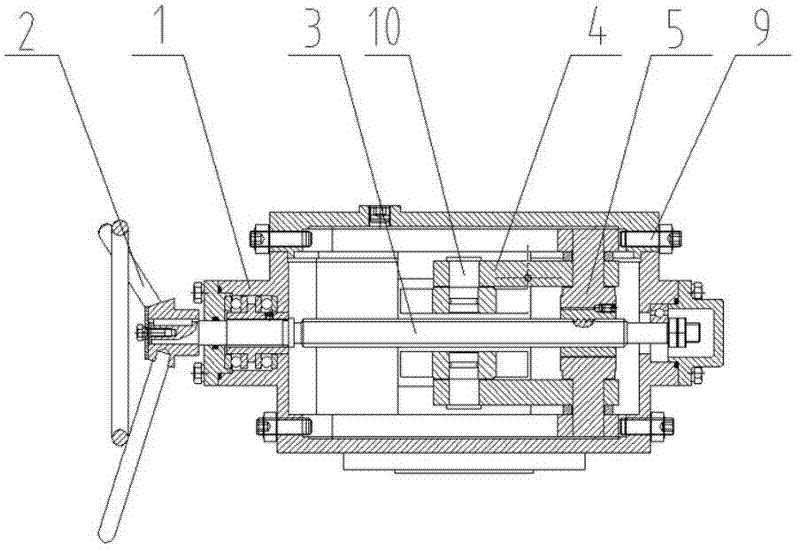 Crank type valve driving device