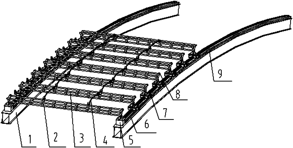 Transverse-moving folding type membrane structure retractable roof and open-close method