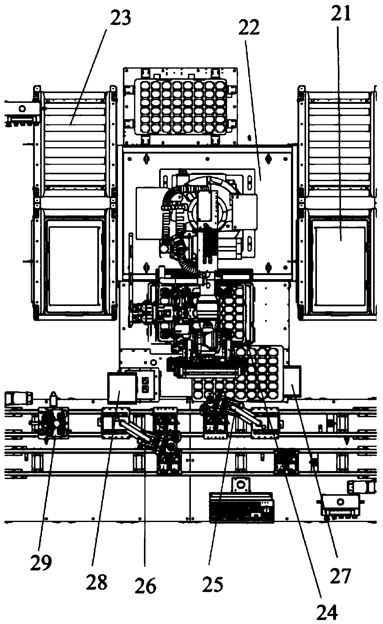 PCBA electricity meter single-pass module assembling and packaging production line