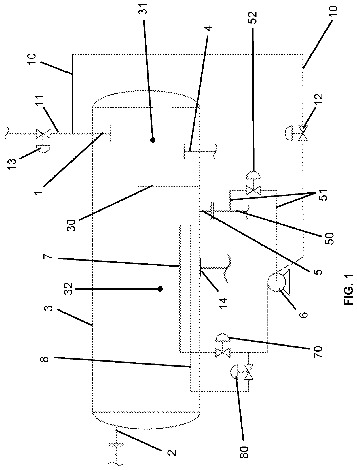 Multiphase separator, and method of separating a multiphase fluid