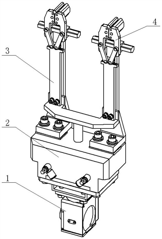 Forging robot under-rank connecting rod end picker