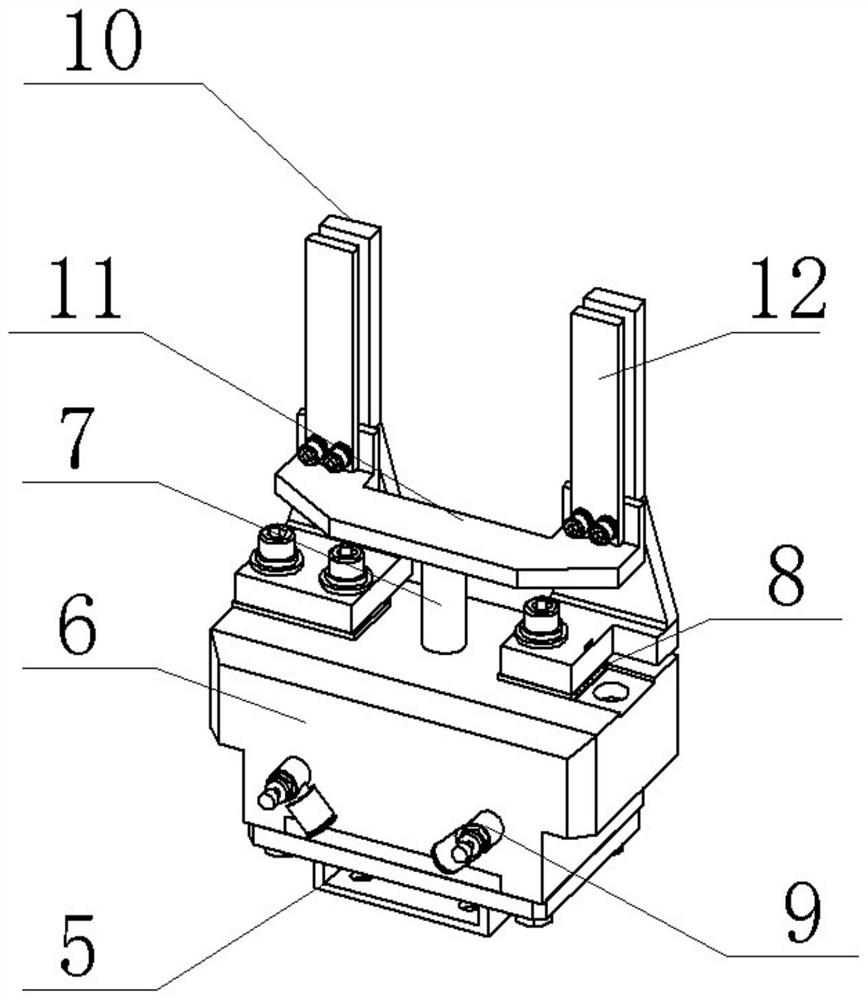 Forging robot under-rank connecting rod end picker