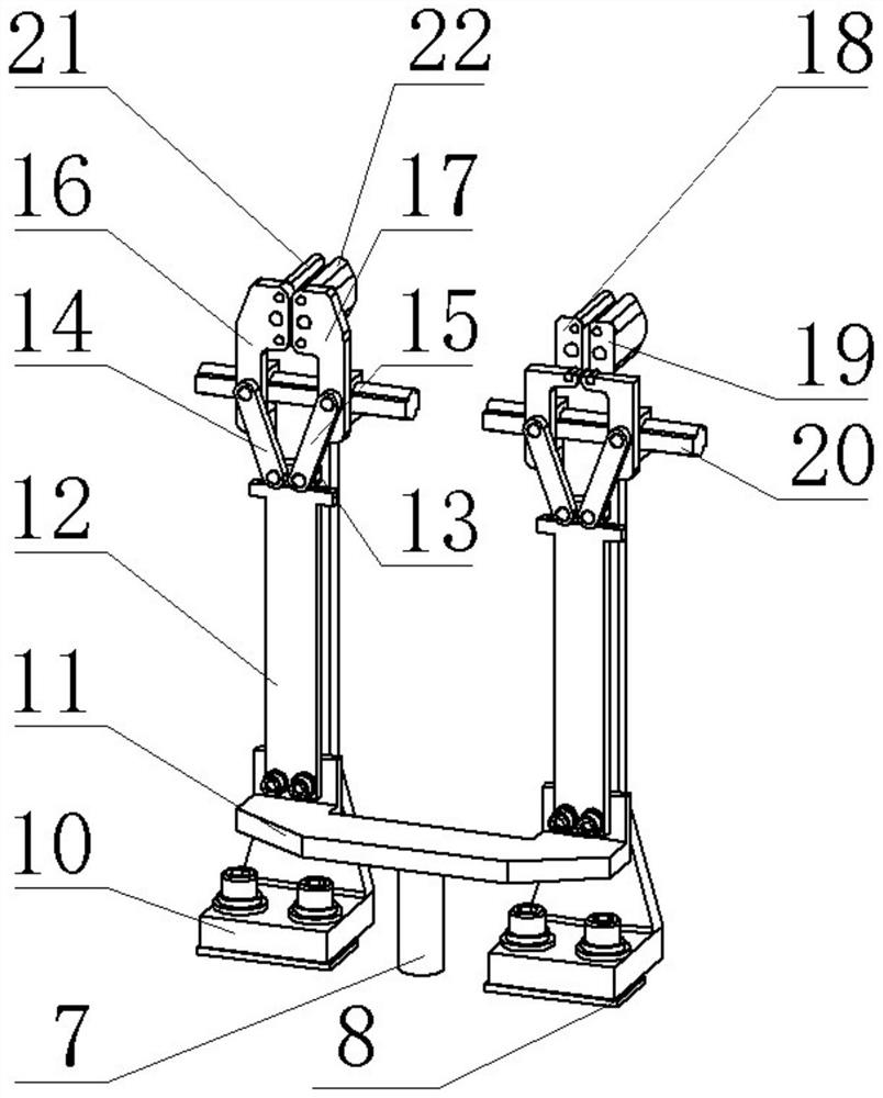 Forging robot under-rank connecting rod end picker