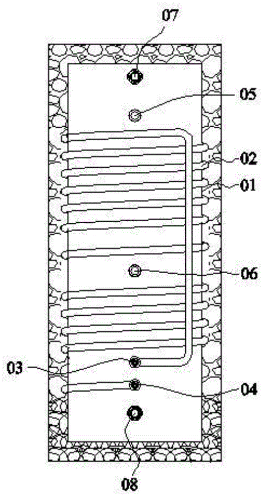 Water tank for heat-pump water heater, heat-pump water heater and use method