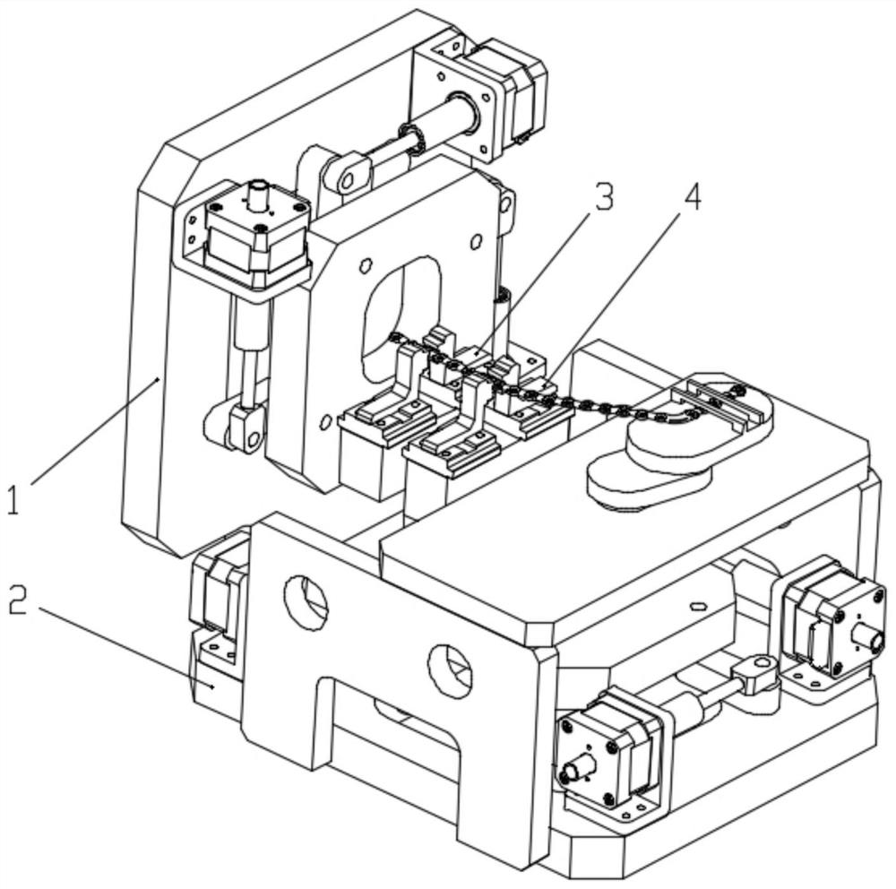 Profile automatic bending device, method and application of using it to realize three-dimensional bending