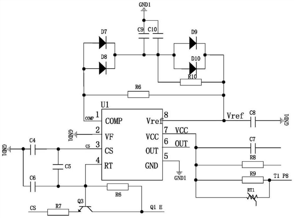 Switching power supply with overpower protection