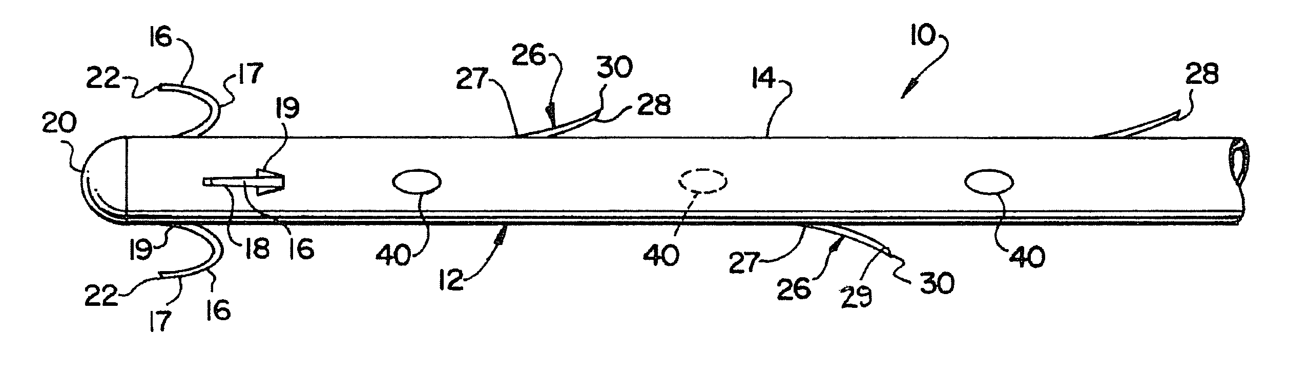 Device with removable projections