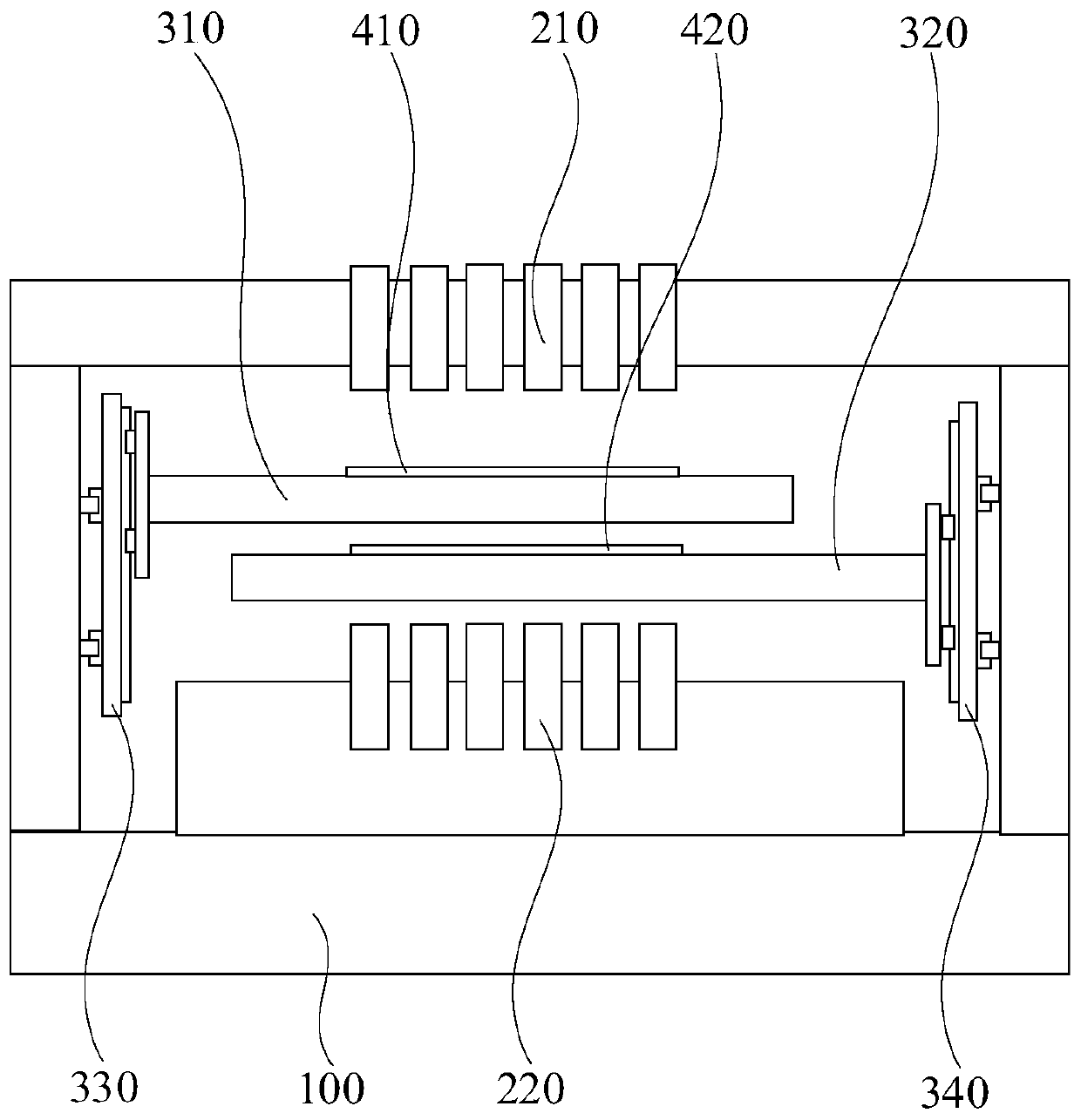 Double-side exposure machine with cantilever-type double-tables and double-side exposure method