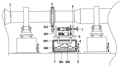 Inclined type cement rotary kiln drive device