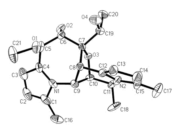 Method for preparing curvularin and indolizidine alkaloid and application