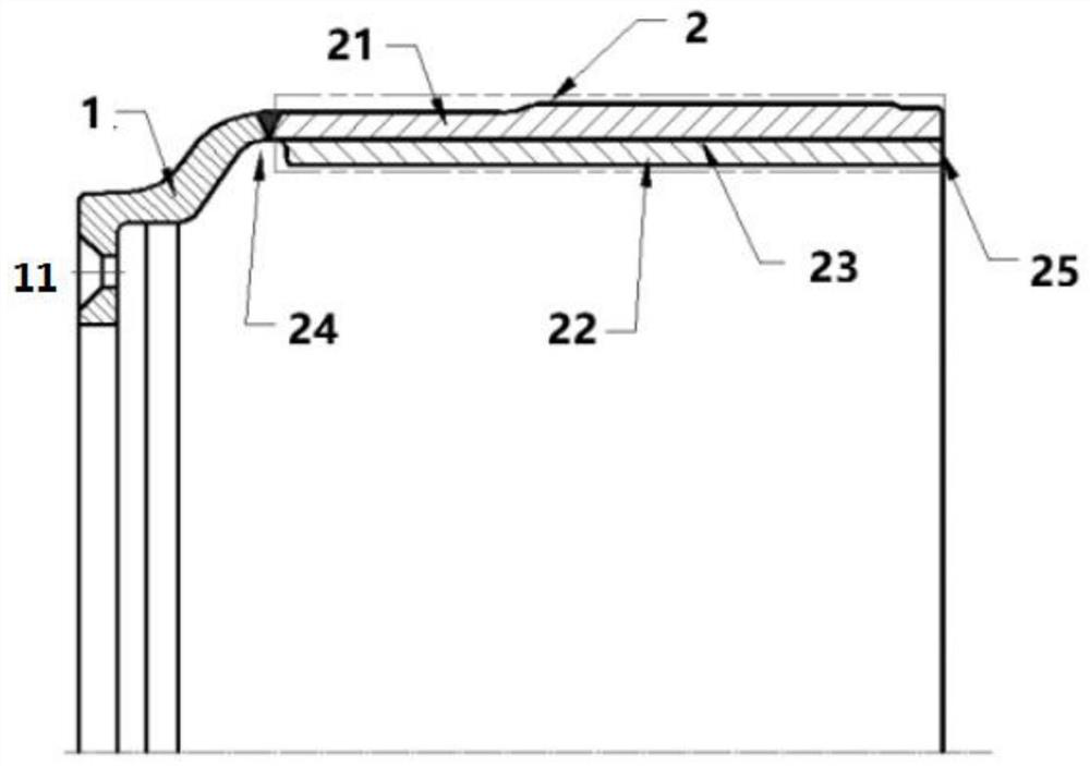 Composite new material brake drum