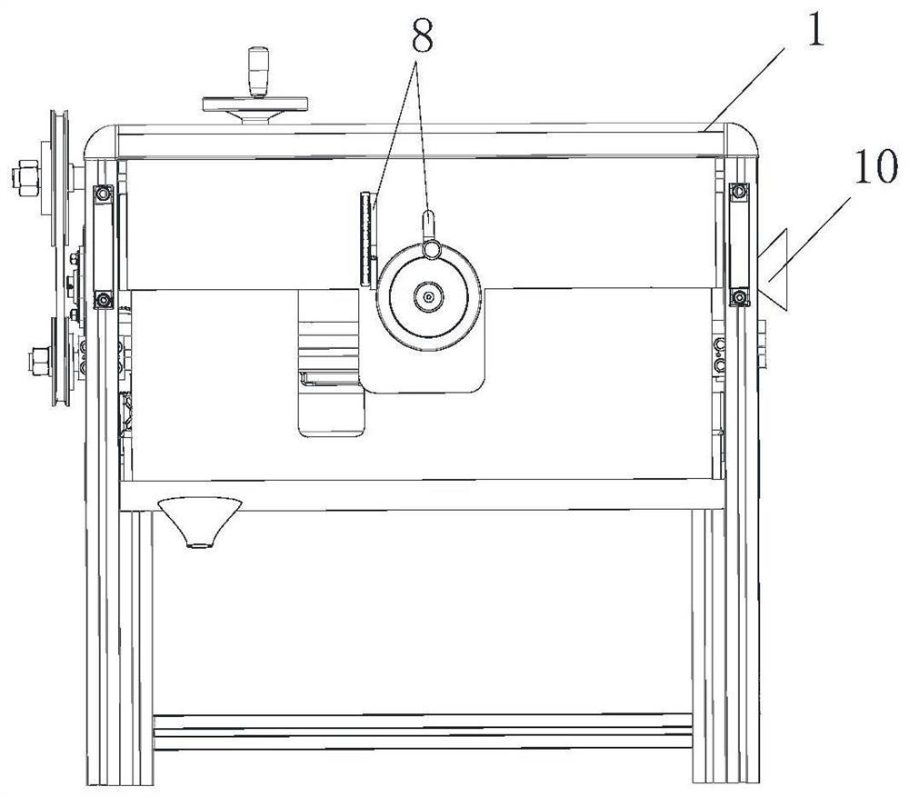 Building aluminum plastic strip grooving machine and grooving method thereof