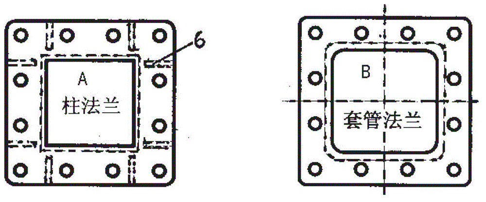 Flange joint structure of hinge pin for assembled cold forming sectional steel structural connection